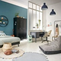 Maisons Du Monde Suspensions Enfant Suspension En Métal Bleu Marine -Luminaires Soldes 2022 suspension en metal bleu marine 1000 11 34 193267 9