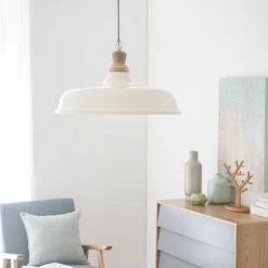 Maisons Du Monde Suspensions Suspension En Métal Coloris Ivoire Et Manguier -Luminaires Soldes 2022 suspension en metal coloris ivoire et manguier 1000 15 1 165272 6