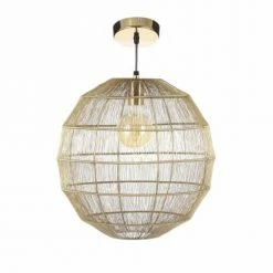 Mica Decorations Suspensions Suspension En Métal Doré -Luminaires Soldes 2022 suspension en metal dore 5