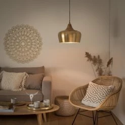 Maisons Du Monde Suspensions Suspension En Métal Doré Et Manguier -Luminaires Soldes 2022 suspension en metal dore et manguier 1000 16 39 177241 4