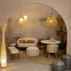 Now’s Home Suspensions Suspension En Métal Filaire Doré Ronde D73cm -Luminaires Soldes 2022 suspension en metal filaire dore ronde d73cm 3