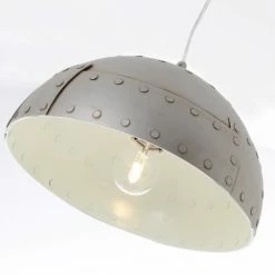 Lussiol Lighting Suspensions Suspension En Métal Gris D. 30 Cm -Luminaires Soldes 2022 suspension en metal gris d 30 cm 3