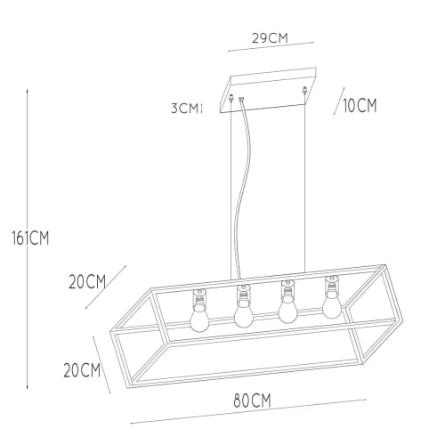 Lucide Suspensions Suspension En Métal Noir 6 Lucide Suspensions Suspension En Métal Noir – Image 4
