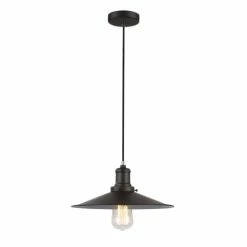 Lussiol Lighting Suspensions Suspension En Métal Noir D. 25 Cm -Luminaires Soldes 2022 suspension en metal noir d 25 cm 1