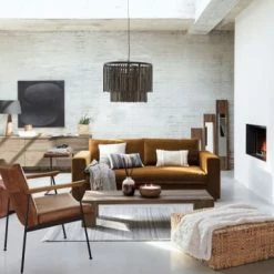 Maisons Du Monde Suspensions Suspension En Métal Noir Et Bois De Manguier -Luminaires Soldes 2022 suspension en metal noir et bois de manguier 1000 1 19 226339 2