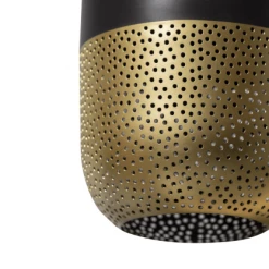 Woood Suspensions Suspension En Métal Noir Et Doré 36cm -Luminaires Soldes 2022 suspension en metal noir et dore 36cm 3