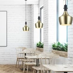 Lussiol Lighting Suspensions Suspension En Métal Or D. 25 Cm -Luminaires Soldes 2022 suspension en metal or d 25 cm 2