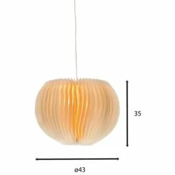 Pirouette Paris Suspensions Suspension En Papier Plissé D43 -Luminaires Soldes 2022 suspension en papier plisse d43 4