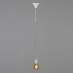 QAZQA Suspensions Suspension En Plastique Blanc -Luminaires Soldes 2022 suspension en plastique blanc 1