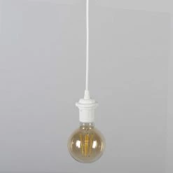 QAZQA Suspensions Suspension En Plastique Blanc -Luminaires Soldes 2022 suspension en plastique blanc 5