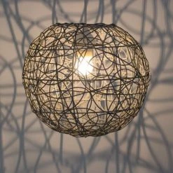 Keria Suspensions Suspension En Rotin Gris -Luminaires Soldes 2022 suspension en rotin gris 3