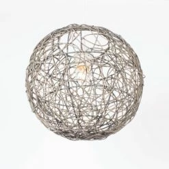 Keria Suspensions Suspension En Rotin Gris -Luminaires Soldes 2022 suspension en rotin gris 4