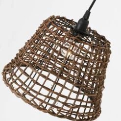Lussiol Lighting Suspensions Suspension En Rotin Marron D. 29 Cm -Luminaires Soldes 2022 suspension en rotin marron d 29 cm 1
