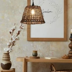 Lussiol Lighting Suspensions Suspension En Rotin Marron D. 29 Cm -Luminaires Soldes 2022 suspension en rotin marron d 29 cm 2