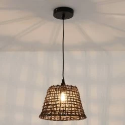 Lussiol Lighting Suspensions Suspension En Rotin Marron D. 29 Cm -Luminaires Soldes 2022 suspension en rotin marron d 29 cm 3