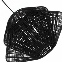 Lussiol Lighting Suspensions Suspension En Rotin Noir D. 45 Cm -Luminaires Soldes 2022 suspension en rotin noir d 45 cm 2