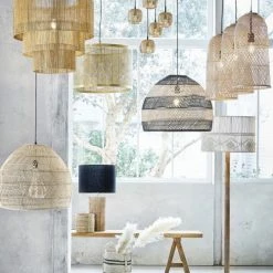 Maisons Du Monde Suspensions Suspension En Rotin Tressé Beige Et Noir -Luminaires Soldes 2022 suspension en rotin tresse beige et noir 1000 16 32 210731 6