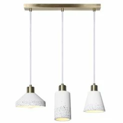 Keria Suspensions Suspension En Stone Laiton -Luminaires Soldes 2022 suspension en stone laiton 4