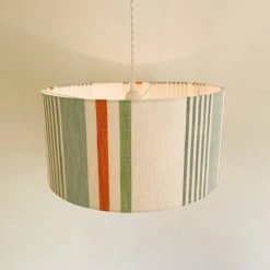 Belamp Suspensions Suspension En Tissu Foutas Blanc Bleu - Diamètre 40 Cm -Luminaires Soldes 2022 suspension en tissu foutas blanc bleu diametre 40 cm 2