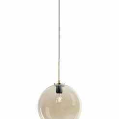 Dyberg Larsen Suspensions Suspension En Verre Ambre Et Laiton, H 30 Cm D 30 Cm -Luminaires Soldes 2022 suspension en verre ambre et laiton h 30 cm d 30 cm 1