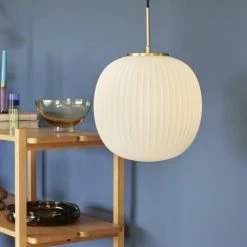 Hubsch Suspensions Suspension En Verre Blanc -Luminaires Soldes 2022 suspension en verre blanc 2