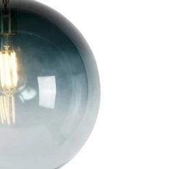 QAZQA Suspensions Suspension En Verre Bleu -Luminaires Soldes 2022 suspension en verre bleu 3