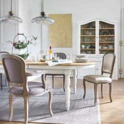 Maisons Du Monde Suspensions Suspension En Verre Ciselé Transparent Et Manguier -Luminaires Soldes 2022 suspension en verre cisele transparent et manguier 1000 12 22 210557 4