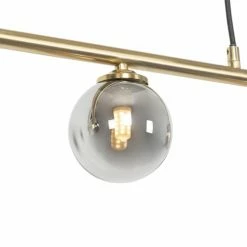 QAZQA Suspensions Suspension En Verre Doré/laiton -Luminaires Soldes 2022 suspension en verre dore laiton 13