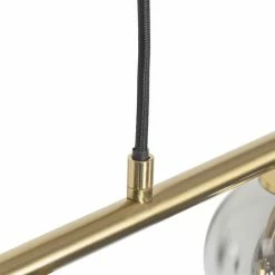 QAZQA Suspensions Suspension En Verre Doré/laiton -Luminaires Soldes 2022 suspension en verre dore laiton 15