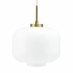 Dyberg Larsen Suspensions Suspension En Verre Et Laiton, H 20 Cm D 25 Cm