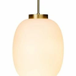 Dyberg Larsen Suspensions Suspension En Verre Et Laiton, H 30 Cm D 25 Cm