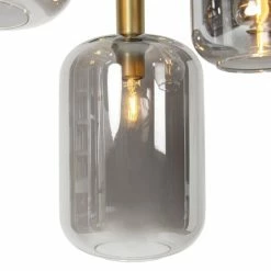 Nouvelles versions -Luminaires Soldes 2022 suspension en verre gris 1