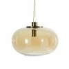Maisons Du Monde Suspensions Suspension En Verre Teinté Ambré Et Métal Doré -Luminaires Soldes 2022 suspension en verre teinte ambre et metal dore 1000 16 38 200446 1