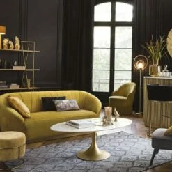 Maisons Du Monde Suspensions Suspension En Verre Teinté Ambré Et Métal Doré -Luminaires Soldes 2022 suspension en verre teinte ambre et metal dore 1000 16 38 200446 3