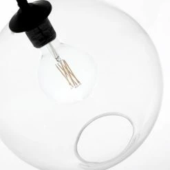 Lussiol Lighting Suspensions Suspension En Verre Transparent D. 38 Cm -Luminaires Soldes 2022 suspension en verre transparent d 38 cm 2