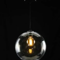 Lussiol Lighting Suspensions Suspension En Verre Transparent D. 38 Cm -Luminaires Soldes 2022 suspension en verre transparent d 38 cm 4