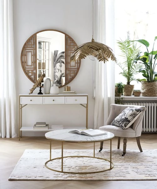 Maisons Du Monde Suspensions Suspension Feuille De Palmier En Métal Doré 4 Maisons Du Monde Suspensions Suspension Feuille De Palmier En Métal Doré – Image 2