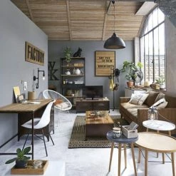 Maisons Du Monde Suspensions Suspension Indus En Métal Brossé D50 -Luminaires Soldes 2022 suspension indus en metal brosse d50 1000 0 24 131019 15