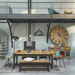 Maisons Du Monde Suspensions Suspension Indus En Métal Brossé D50 -Luminaires Soldes 2022 suspension indus en metal brosse d50 1000 0 24 131019 16