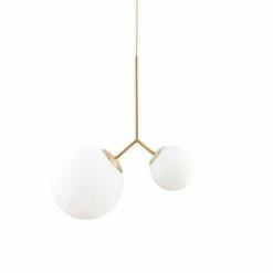 House Doctor Suspensions Suspension Laiton En Verre Blanc