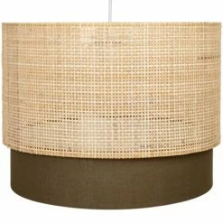 Maisons Du Monde Suspensions Suspension Marron En Cannage Rotin Beige D40