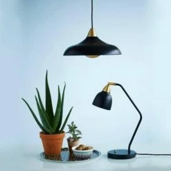 Super Living Suspensions Suspension Métal Bleu Et Laiton D36cm -Luminaires Soldes 2022 suspension metal bleu et laiton d36cm 2