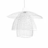 Forestier Suspensions Suspension Métal Filaire Blanc D56cm -Luminaires Soldes 2022 suspension metal filaire blanc d56cm