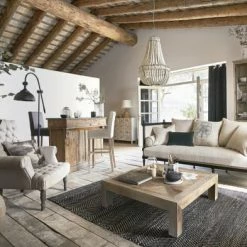 Maisons Du Monde Suspensions Suspension Perles En Sapin Blanc Et Métal Effet Vieilli -Luminaires Soldes 2022 suspension perles en sapin blanc et metal effet vieilli 1000 10 2 200287 6