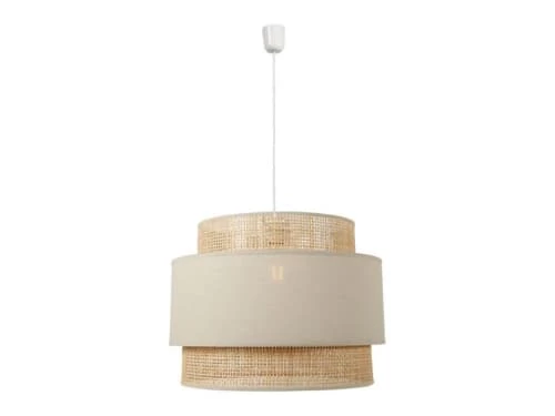 Jardideco Lustres Suspension Ronde Gigogne Rotin Beige D40cm 4 Jardideco Lustres Suspension Ronde Gigogne Rotin Beige D40cm â Image 2