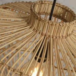 Good & Mojo Suspensions Suspension Rotin Naturel D60cm -Luminaires Soldes 2022 suspension rotin naturel d60cm 5