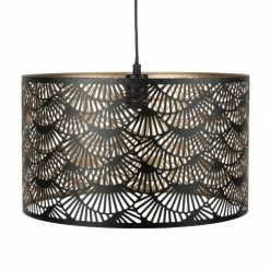 Maisons Du Monde Suspensions Suspension Tambour En Métal Noir Perforé D42