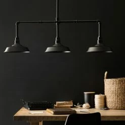 Maisons Du Monde Luminaires Suspension Triple Indus Tuyaux En Métal Noir -Luminaires Soldes 2022 suspension triple indus tuyaux en metal noir 1000 8 37 165554 6